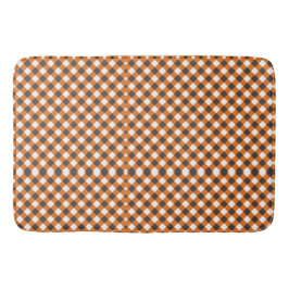 Orange White Play Gingham Badrumsmatta