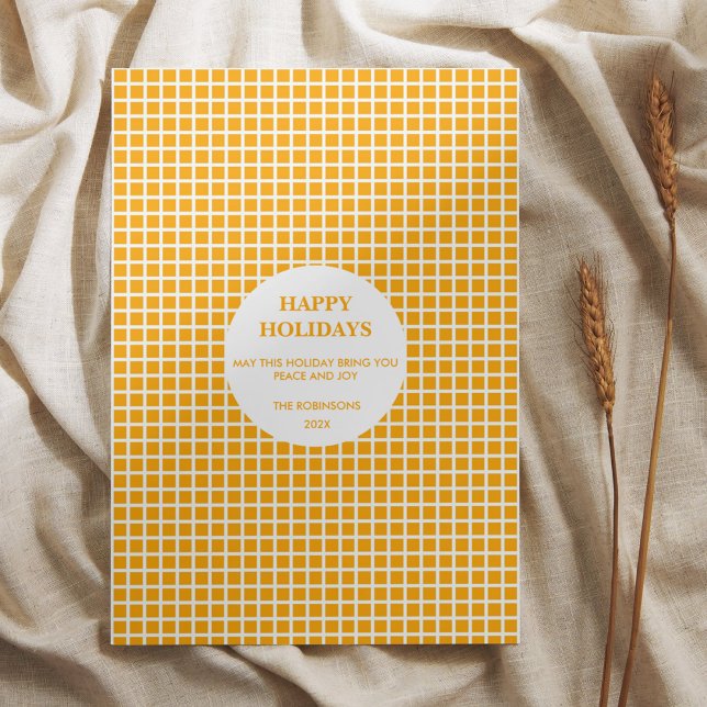 Orange & White Play Gingham Lycklig Helgdag (Skapare uppladdad)