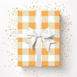 Orange White Play Mönster Presentpapper