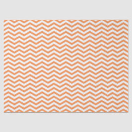 Orange White Stripe Chevron Mönster