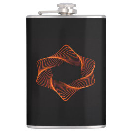 Orange Wire Frame Torus Object Fickplunta