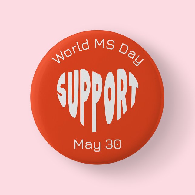 Orange World MS Day-knapp Knapp (World MS Day)