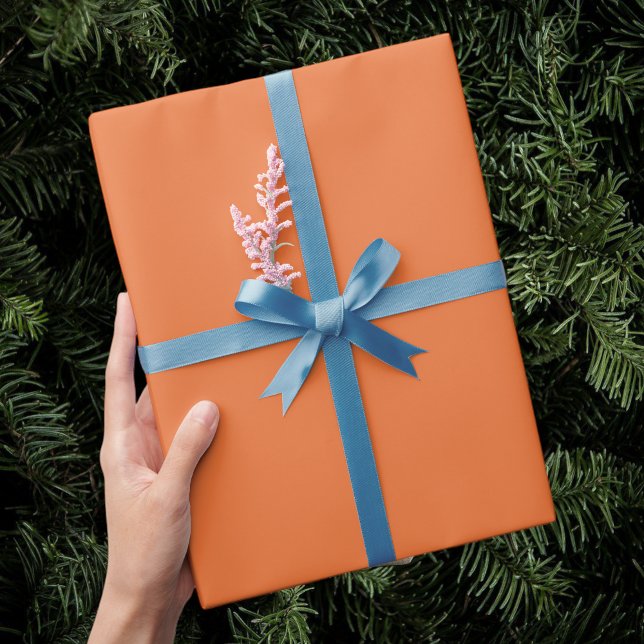 Orange wrapping paper, birthday gift wrapping presentpapper (Skapare uppladdad)