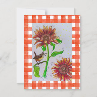 Orange Wren-vykort Vykort