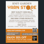 Orange Yarn Store-Logotyp, nitting Store, Garnlage Reklamblad<br><div class="desc">Logotyp för orange- garnarkiv,  nitting Store,  Garnaffischannonsering med Affärskort Store.</div>
