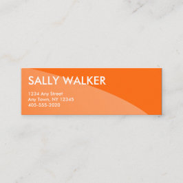 Orange yrkesmässiga moderna mini- visitkortar mini visitkort