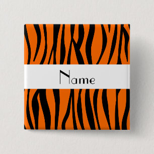 Orange zebra rändervitrand knapp