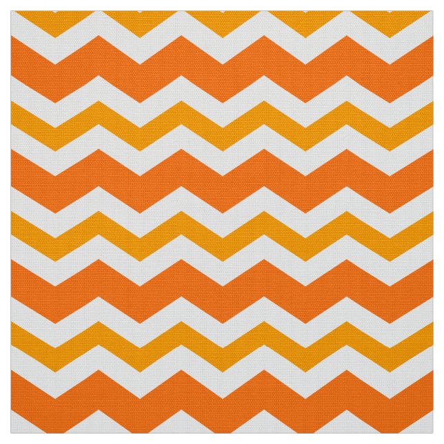 Orange Zig Zag Upholstoppning Fabric av Yard Tyg (Provkarta)