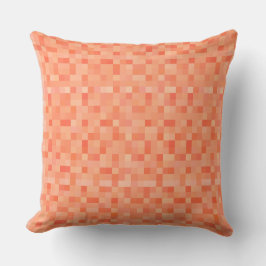 Orangea fyrkantiga pixlar kudde