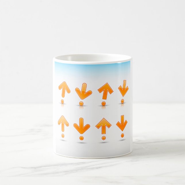 Orangea pilar kaffemugg (Skapare uppladdad)