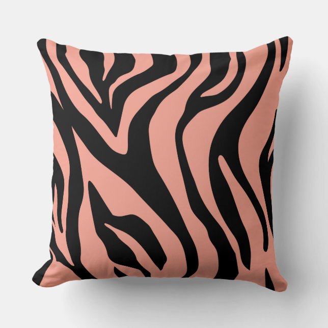 Orangeade/Tan Beige Tiger Reversible Pillow Kudde (Framsida)
