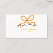 Orangebåge jingel Mingle retro boho familjenamndat