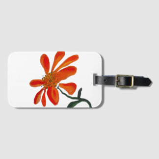 Orangeblomma av Lydia's Art Sangria Bagagebricka