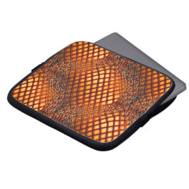 OrangeBrown-design som ser ut som jute-nettangens Laptop Fodral