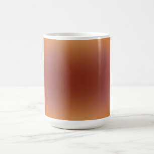 orangebrun fri form gradient på mugg