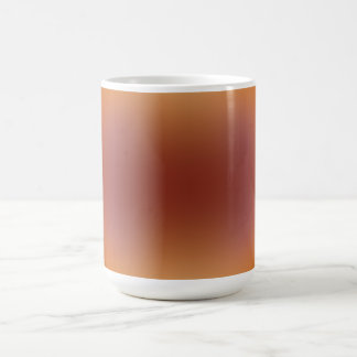 orangebrun fri form gradient på mugg