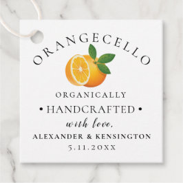 Orangecello Flaska Bröllop Gåvor Etiketter