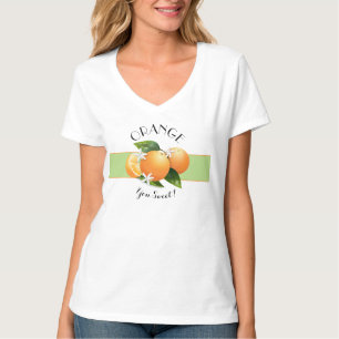 Orangecitrusfruktblommor T Shirt