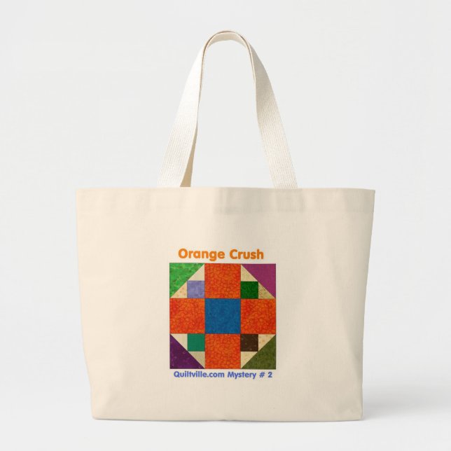 Orangecrush Totebag Jumbo Tygkasse (Framsidan)