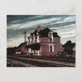 Orangedale järnvägsstation Cape Breton Nova Scotia Vykort