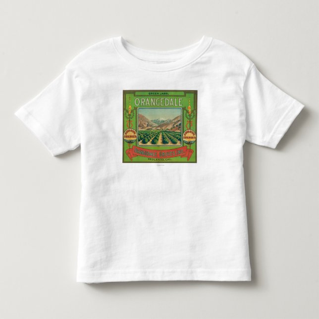 Orangedale orange LabelRedlands, CA T-shirt (Framsida)