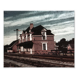 Orangedale Railway Station Cape Breton Nova Scotia Fototryck