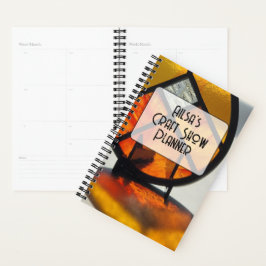 Orangefärgad glaskalender