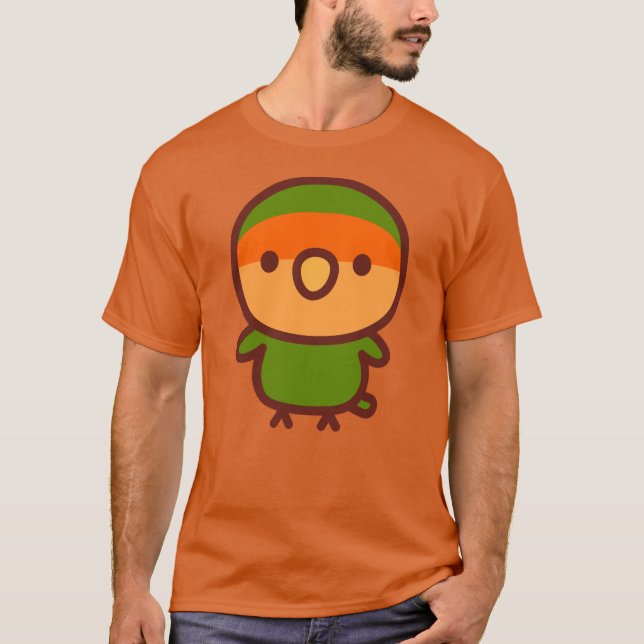 Orangefärgad rosenskytt papegoja t shirt (Framsida)