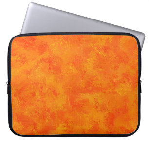 Orangefärgat abstrakt mönster  laptop fodral