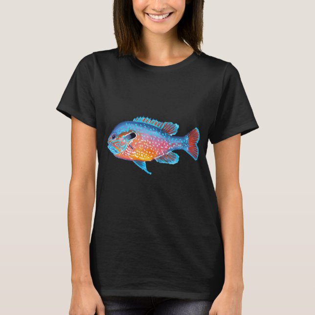 Orangefläckig Solabborre T Shirt (Framsida)