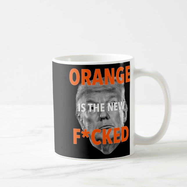 Orangen är ny.. Donald Trump Kaffemugg (Höger)