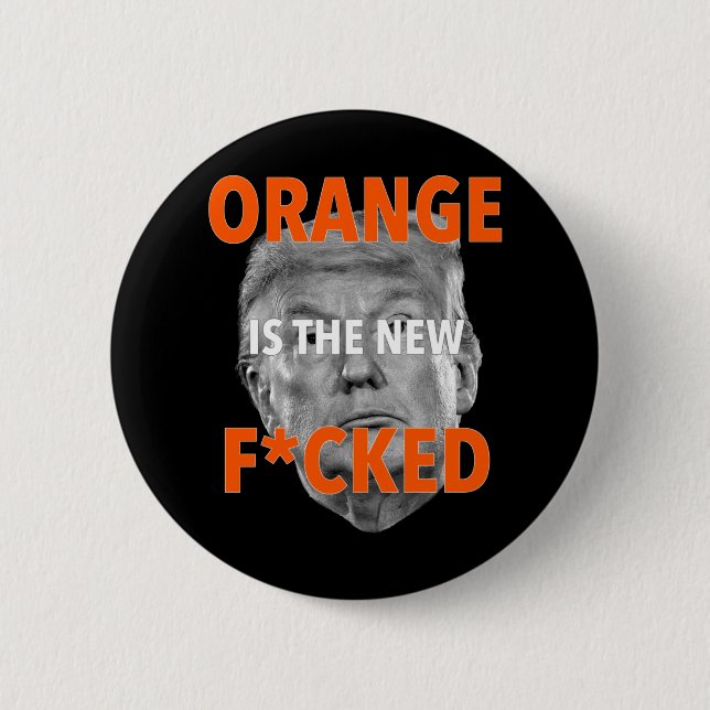 Orangen är ny.. Donald Trump Knapp (Framsida)