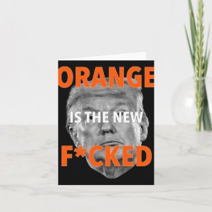 Orangen är ny.. Donald Trump Kort