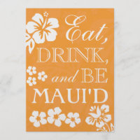 Orangen äter drinken är Maui'd den hawaianska