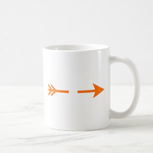 Orangen av pilen bröts MUSEUM Zazzle-gåvorna Kaffemugg