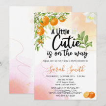 Orangen Baby Shower är på väg.