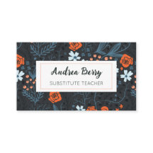 Orangen Blue and Tangerine Suppleant Teacher