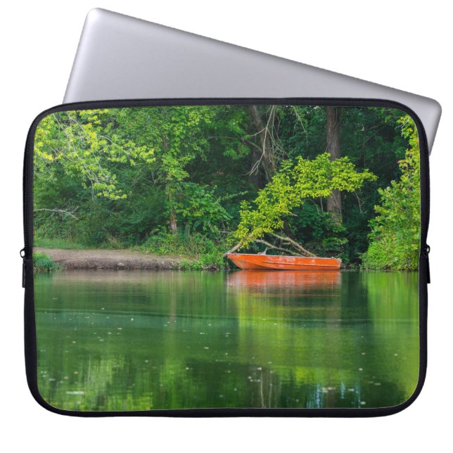 Orangen Boat Laptop Fodral (Framsidan)