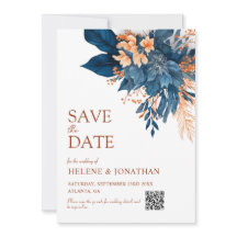 Orangen Boho Blommigt Elegant bröllop