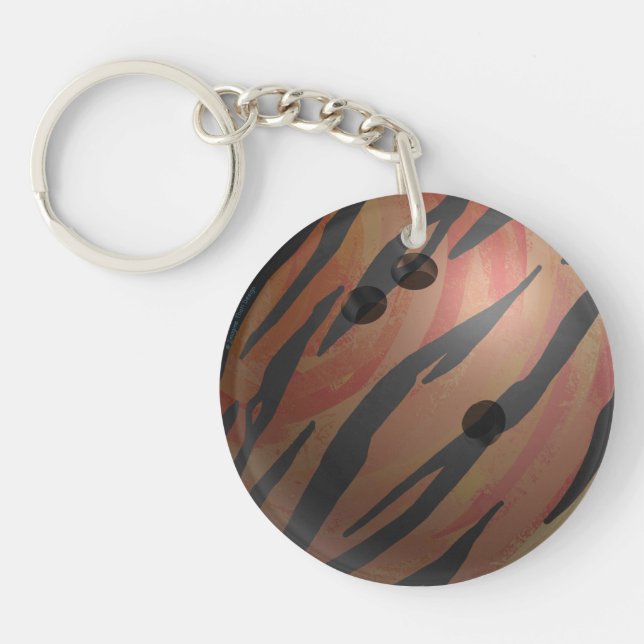 Orangen Bowling Ball Tiger (Framsidan)