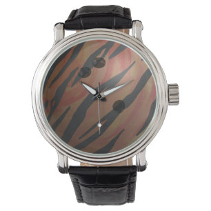 Orangen Bowling Ball Tiger Armbandsur