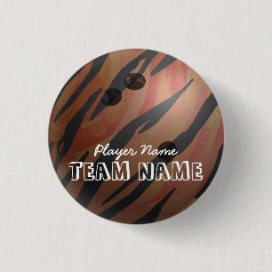 Orangen Bowling Ball Tiger Knapp