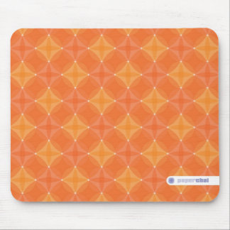 Orangen cirklar mousepad musmatta