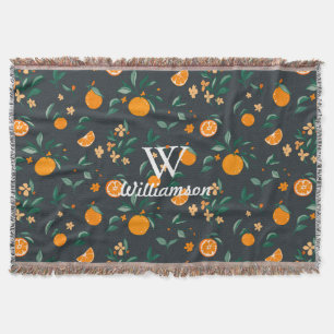 Orangen Citrus Botanical Family Namn Filt