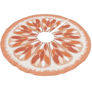 Orangen Citrus Slices Julgransmatta Borstad Polyester