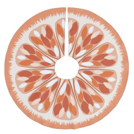 Orangen Citrus Slices Julgransmatta Borstad Polyester