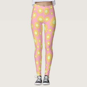 Orangen daisy Peach Leggings