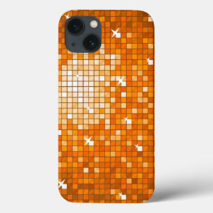 Orangen Disco Tiles skriver ut iphone case