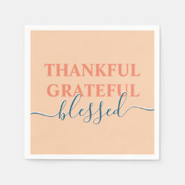 orangen elegant tacksamt välsignad pappersservett