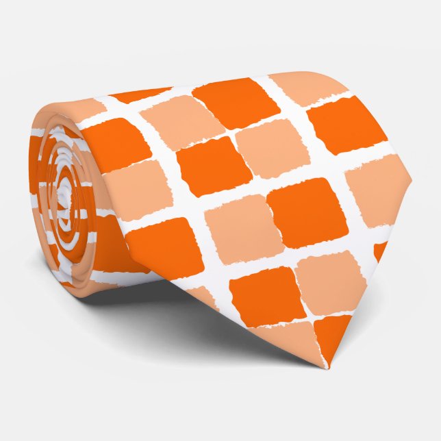 Orangen Fack för manar Designer Ties- Slips (Rullad)